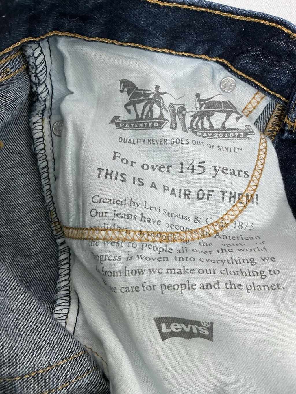 Levi's Men's Excellent Levi Straus Blue Jeans 505 Dk Blue 29x30 Size US 29 - 3 Thumbnail