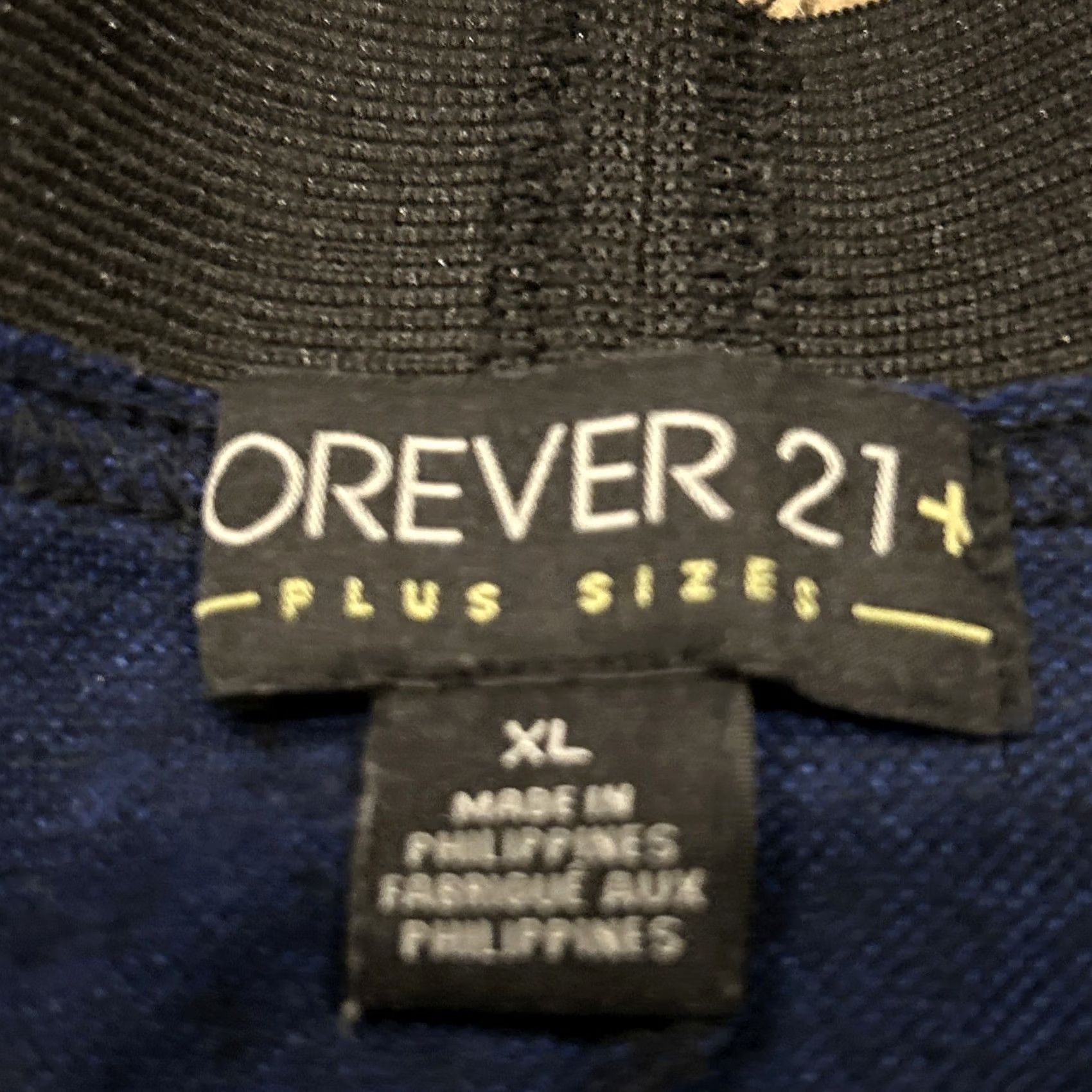 Forever 21 FOREVER 21 PLUS Women’s XL Skirt A-Line Plaid Knee Length Blue Black 90s Vintage Not Vintage B27 Size 40" / US 18 - 2 Thumbnail
