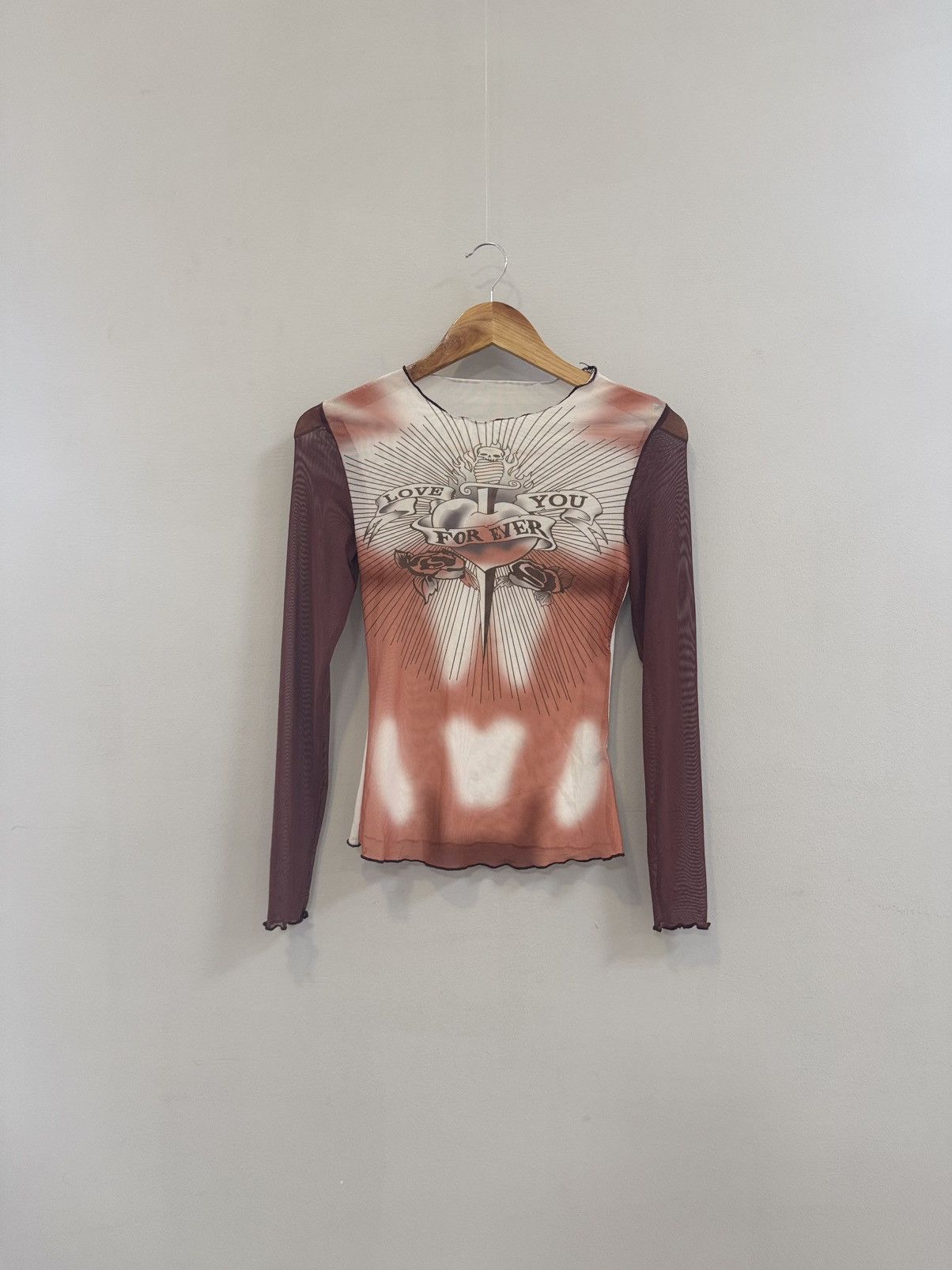 Japanese Brand Vintage Mesh Top Y2K Hype Size M / US 6-8 / IT 42-44 - 1 Thumbnail