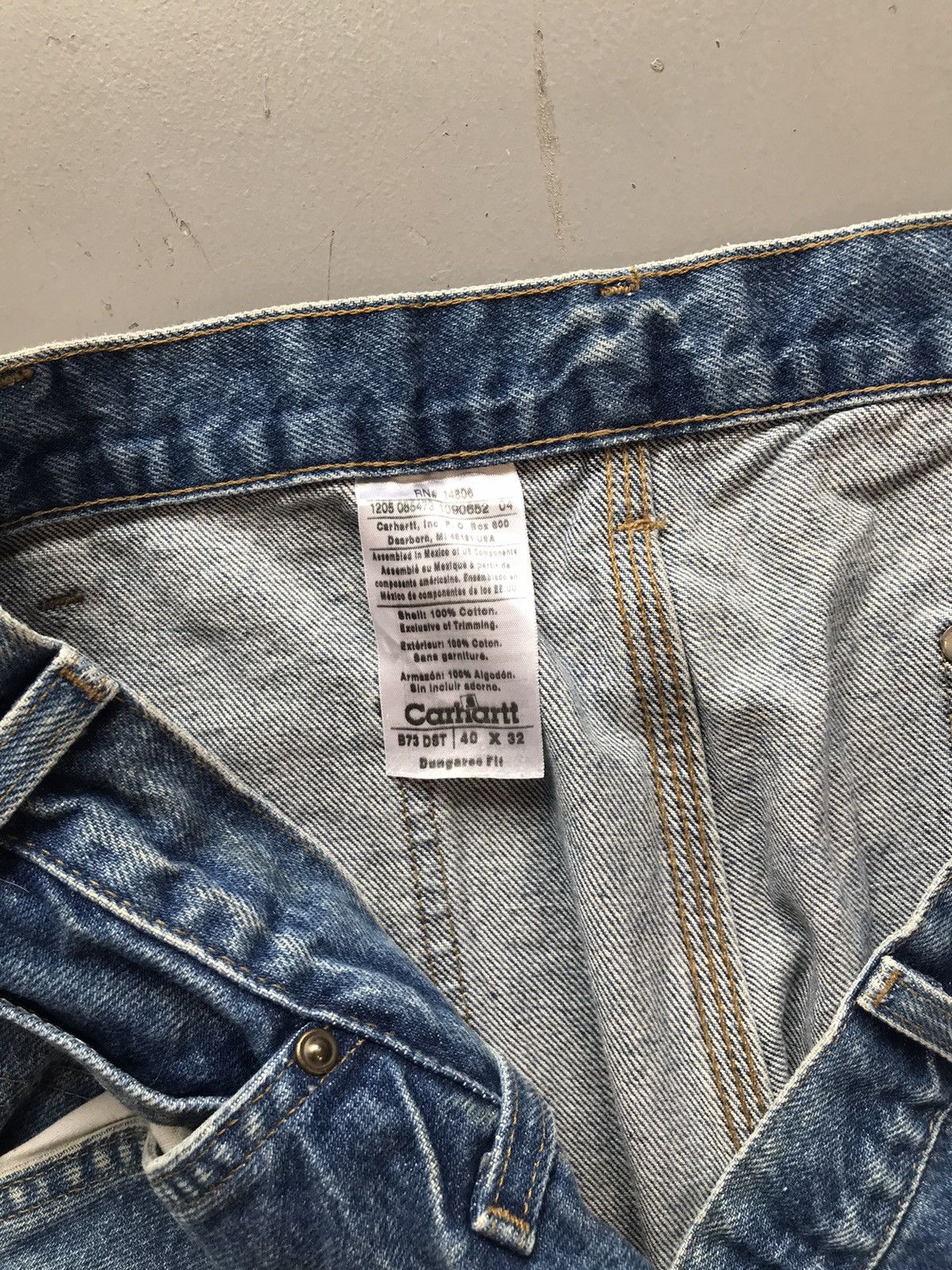 Carhartt × Vintage Vintage Carhartt B73 DST double knee denim Size US 40 / EU 56 - 6 Thumbnail