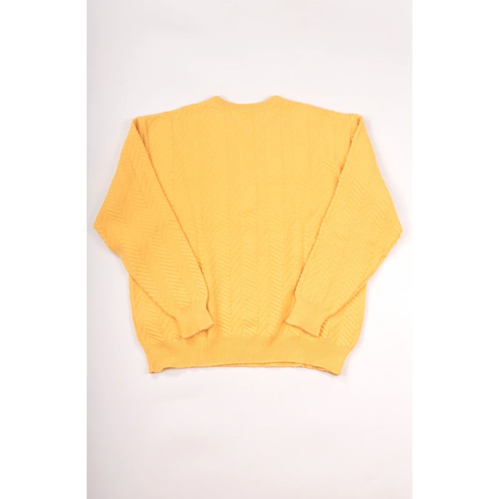 Lacoste Lacoste Vintage Yellow Zig Zag Wool Blend Sweater Mens Crew Neck Size 5 Made in France 80s 90s Size US S / EU 44-46 / 1 - 6 Thumbnail