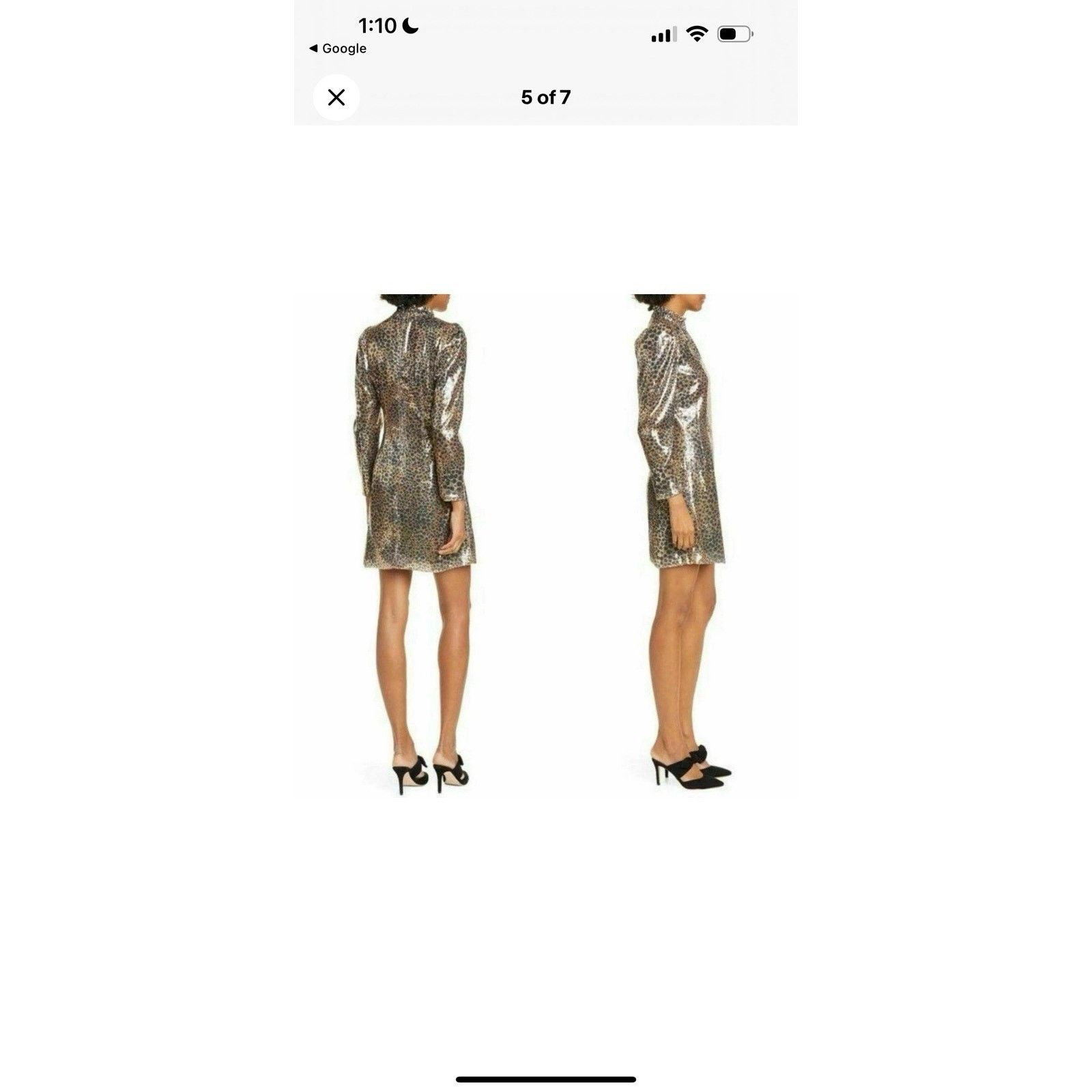 Sea New York NWT Sea New York Sequin Leopard Mini Dress $445 Size M / US 6-8 / IT 42-44 - 19 Thumbnail