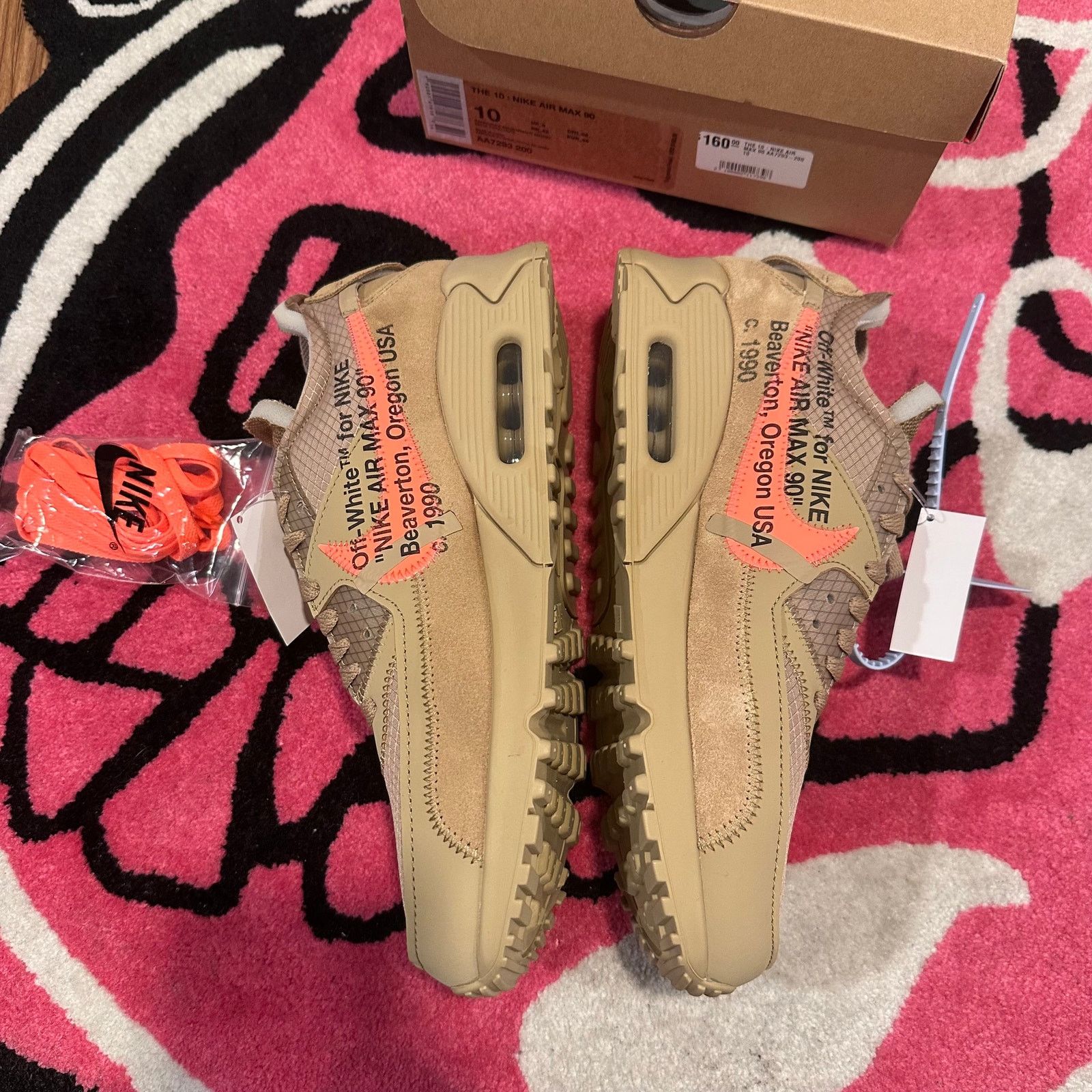 Nike × Off-White Nike x Off-White Air Max 90 “Desert Ore” - Size 10 Size US 10 / EU 43 - 2 Thumbnail