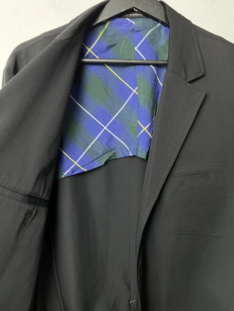 Yohji Yamamoto yohji yamamoto size 4 Patchwork fur-trimmed wool blazer 25 Size 36R - 4 Thumbnail