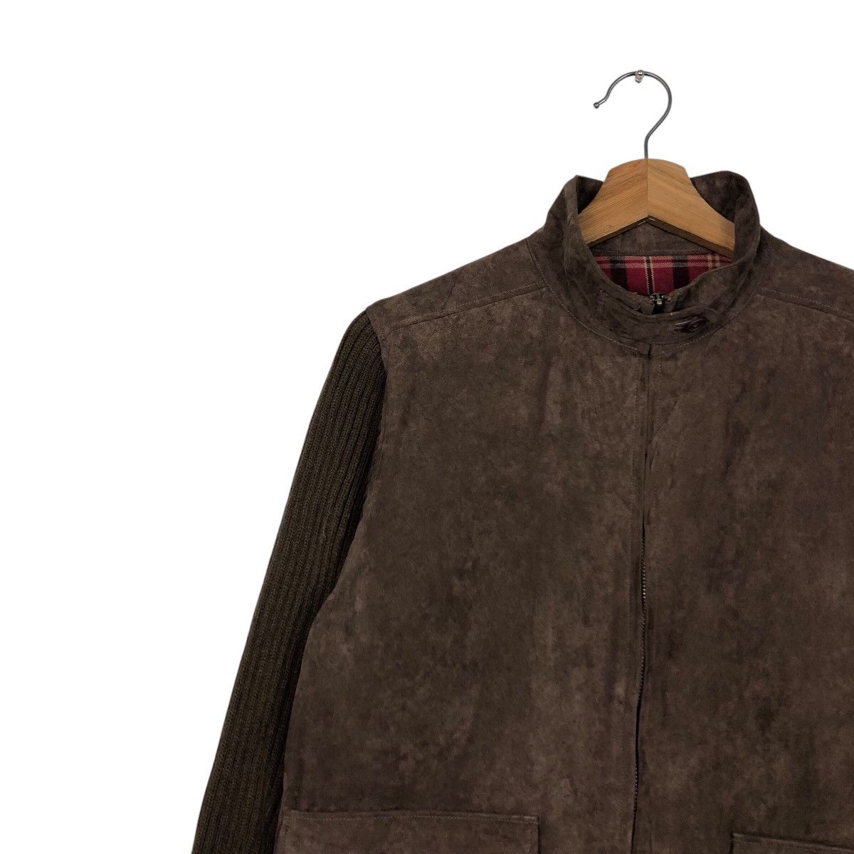 Japanese Brand 📌Vintage Cropped Biker Suede Leather Jacket Blanket Westwin Size US L / EU 52-54 / 3 - 7 Thumbnail