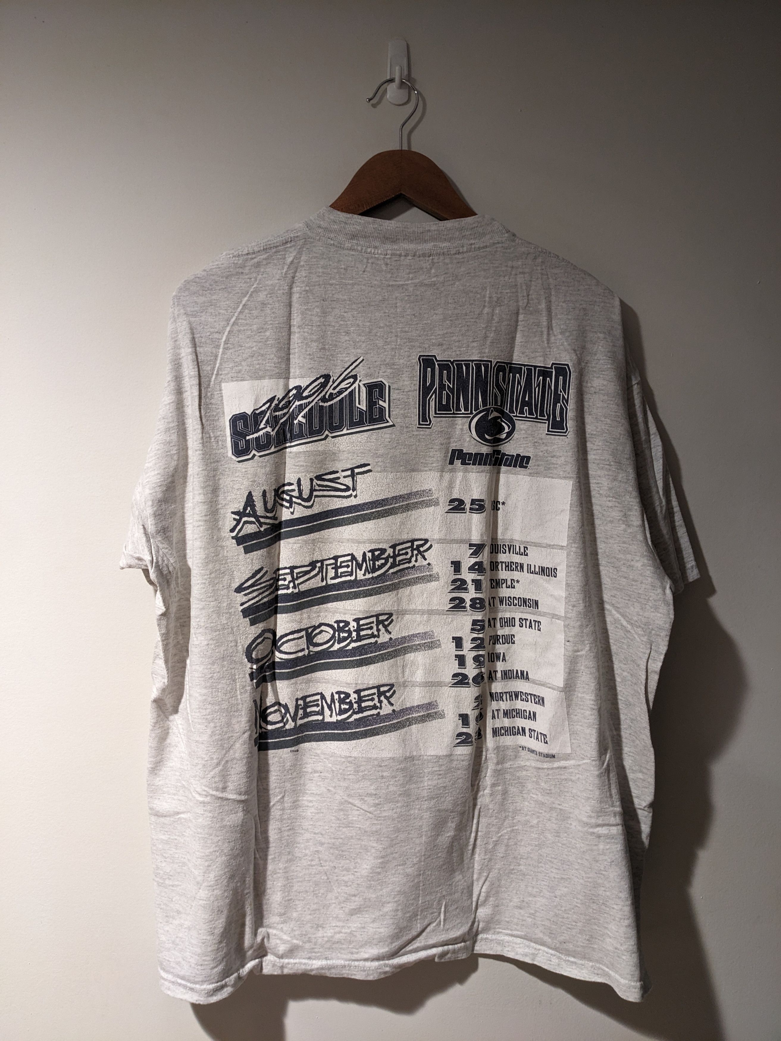 Vintage Vintage 1995 Penn State University Nittany Lion T-shirt Size US XL / EU 56 / 4 - 6 Thumbnail