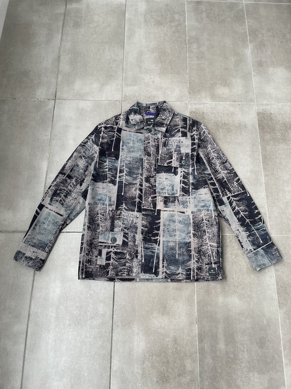 Paul Smith !DS! FW22 Paul Smith Grey Forest Summer Overshirt Jacket Size US M / EU 48-50 / 2 - 1 Thumbnail