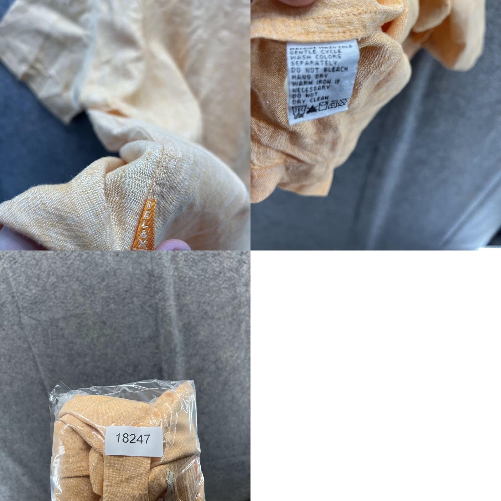 Tommy Bahama VINTAGE? Tommy Bahama Shirt Men XL Orange Casual Button Down Linen Relax XL Size US XL / EU 56 / 4 - 9 Thumbnail