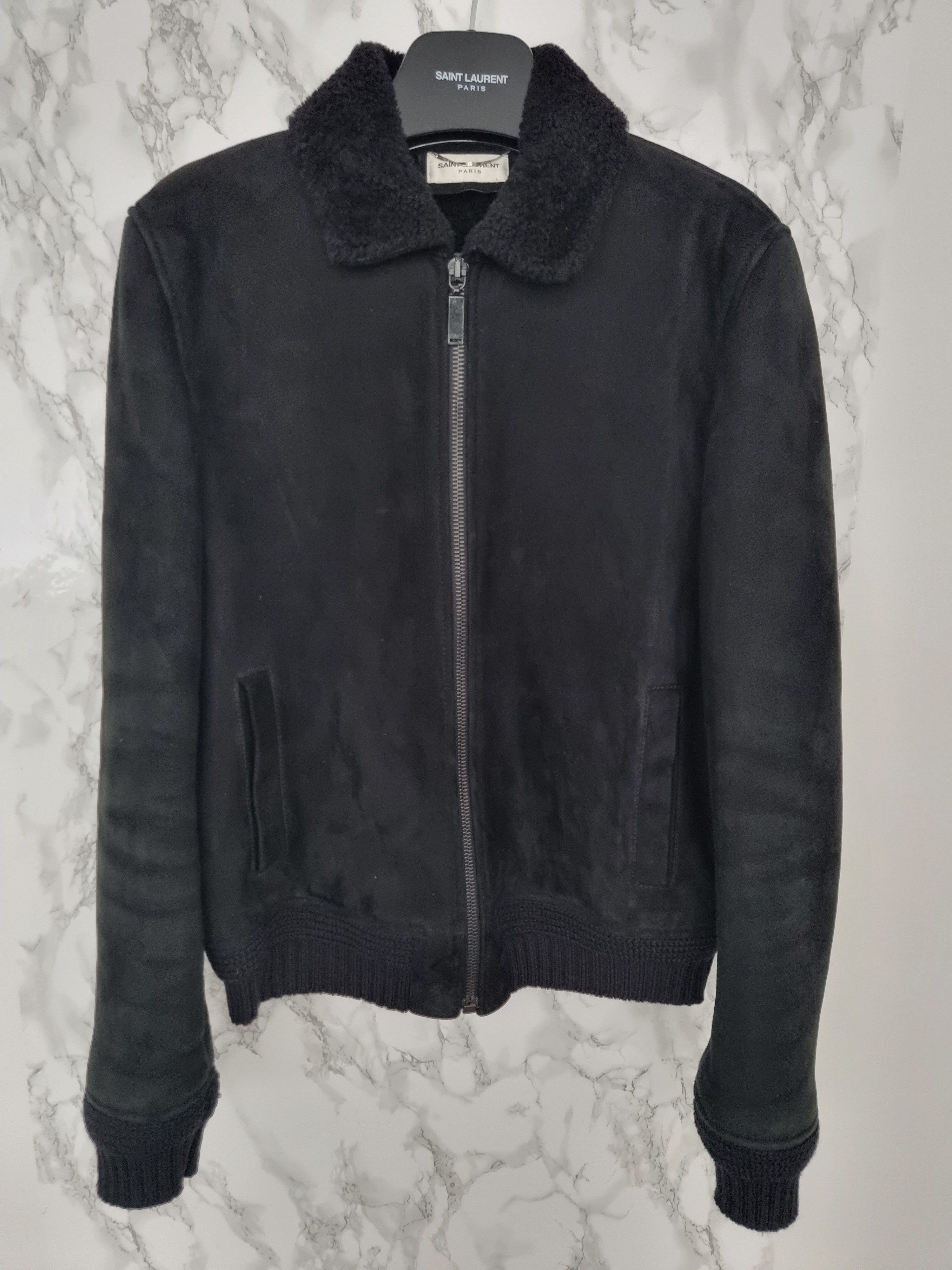 SAINT LAURENT ジャケット　size48 FW17 Saint Laurent shearling jacket size 48