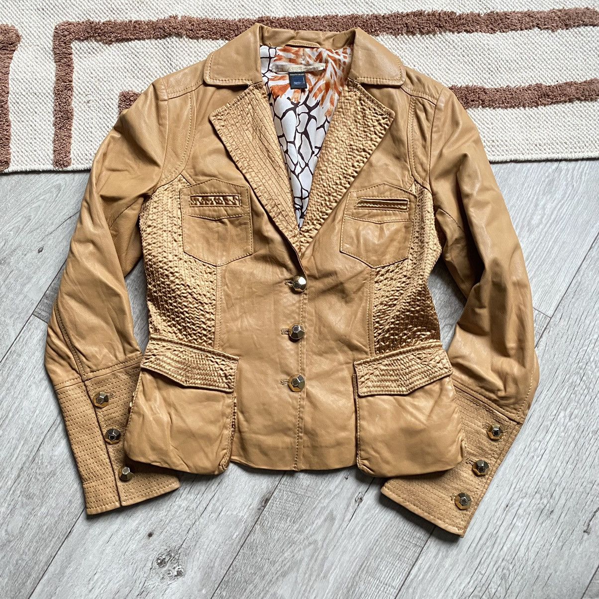 RARE ROBERTO CAVALLI CLASS Y2K LEATHER JACKET