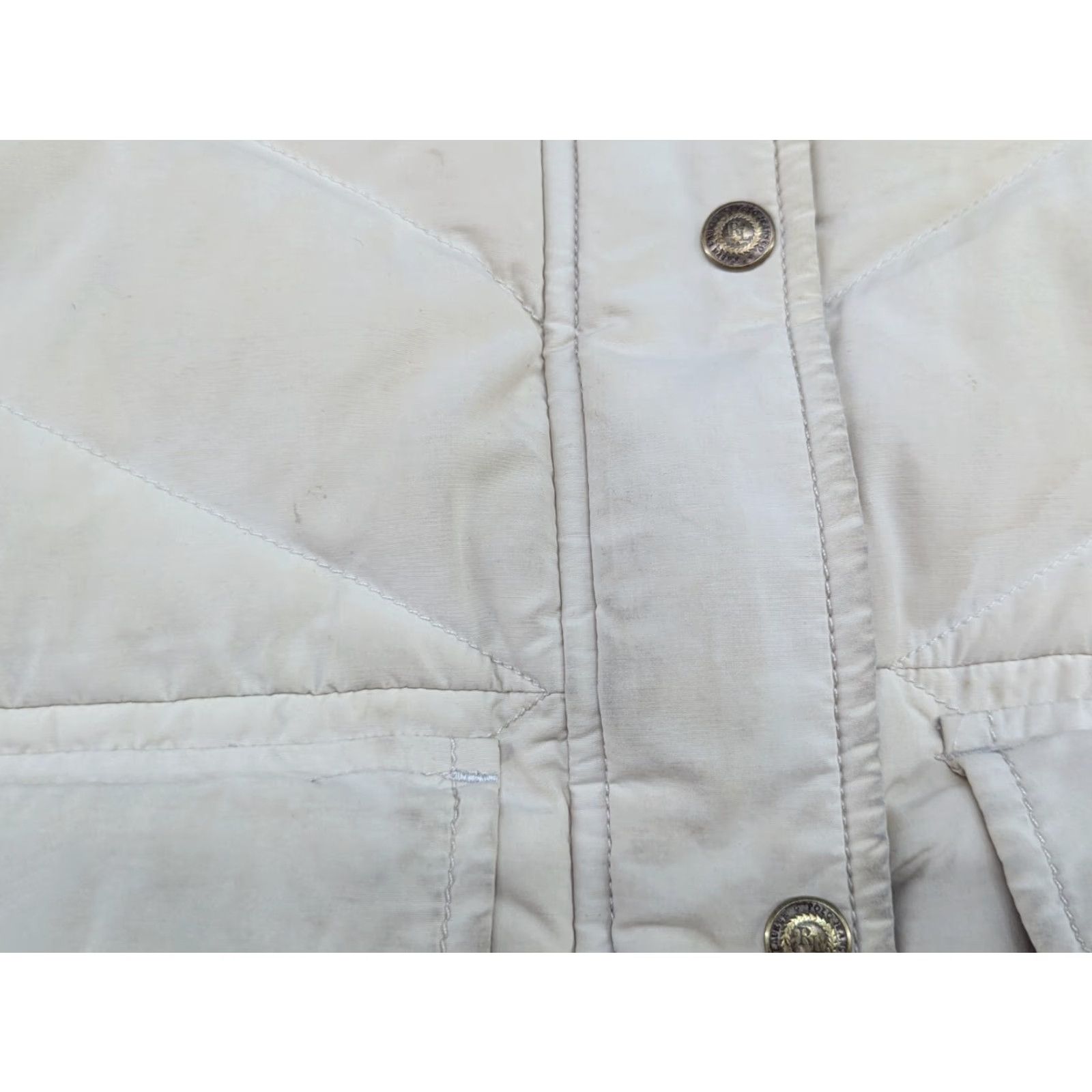 Vintage Vintage Polo Jeans Company Womens Goose Down Vest S Creamy White Gilet Polo Jeans Company Vest Down Sleeveless Button Casual Winter Womens Size 28" / US 6 / IT 42 - 7 Thumbnail