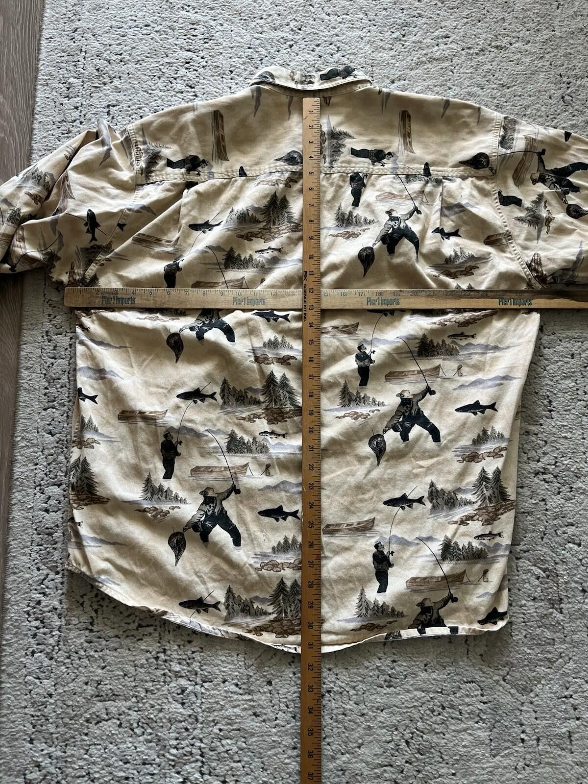 Cabelas Vintage Cabelas Fishing All Over Print Shirt Men XL Size US XL / EU 56 / 4 - 4 Thumbnail