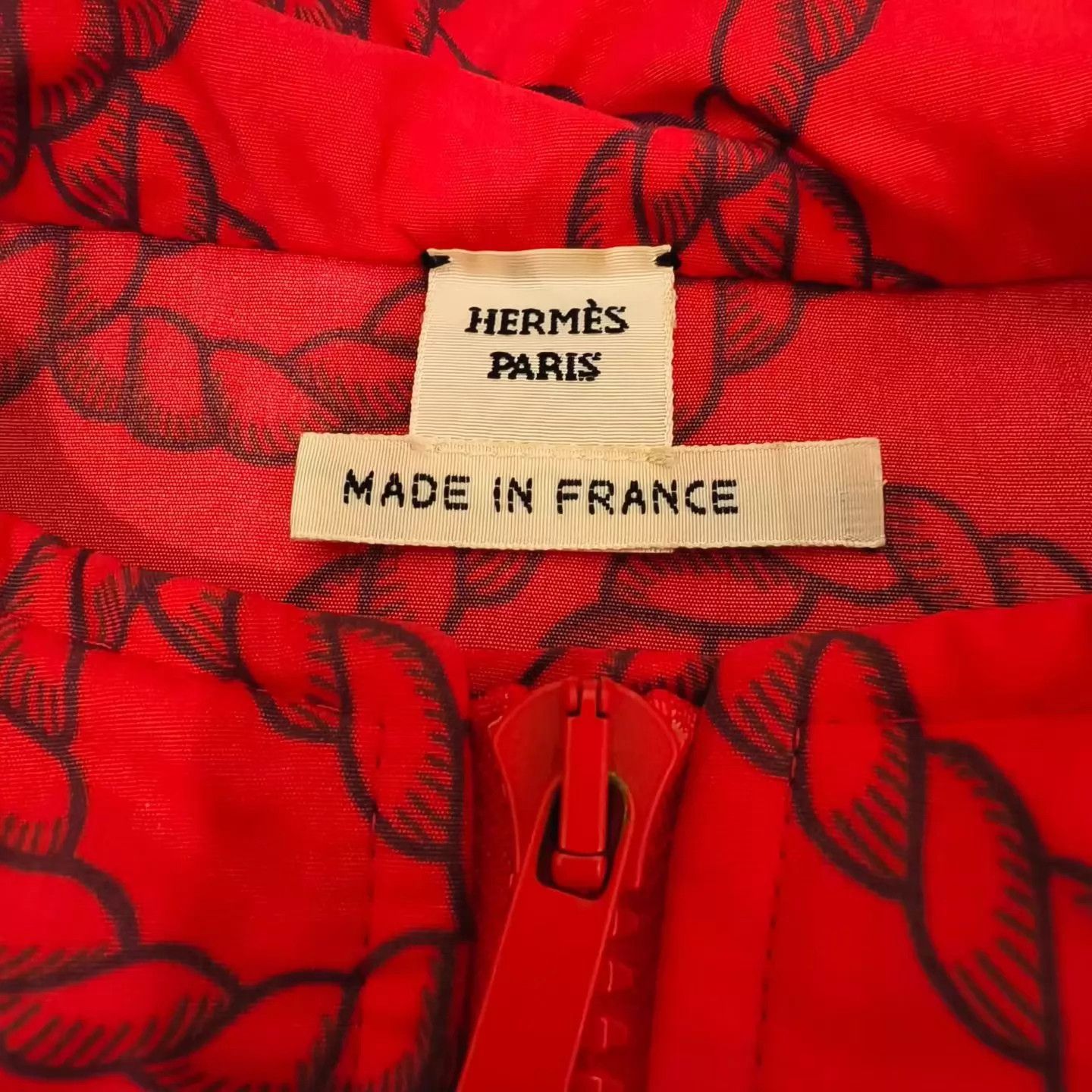 Hermes Hermes red chain logo hooded jacket Size XS / US 0-2 / IT 36-38 - 4 Thumbnail