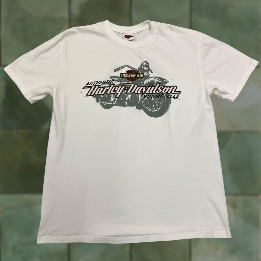 Harley Davidson VINTAGE Harley Davidson T Shirt Mens XL White 2008 Motorcycle Biker Graphic Tee Size US XL / EU 56 / 4 - 1 Thumbnail