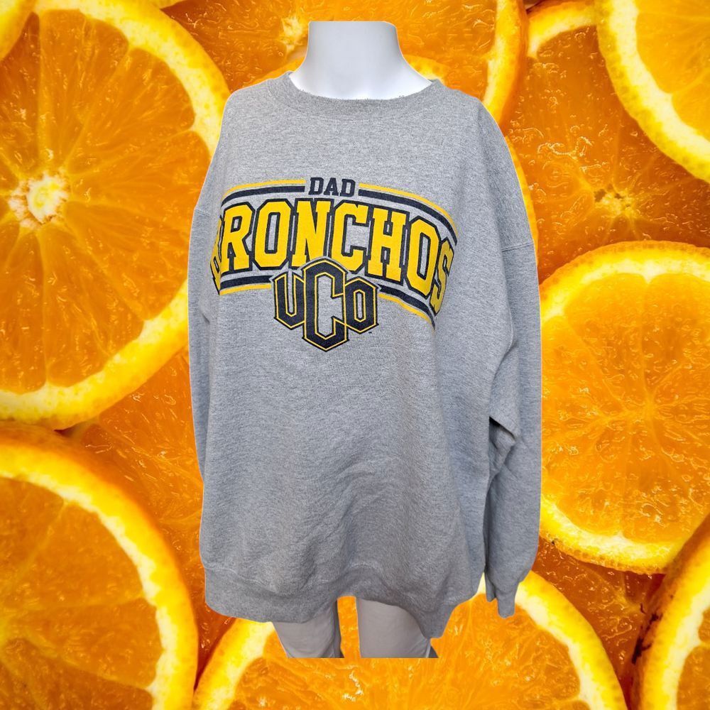 Champion Champion UCO Bronchos Dad Gray Eco Fleece College Sweatshirt Size US XL / EU 56 / 4 - 7 Thumbnail