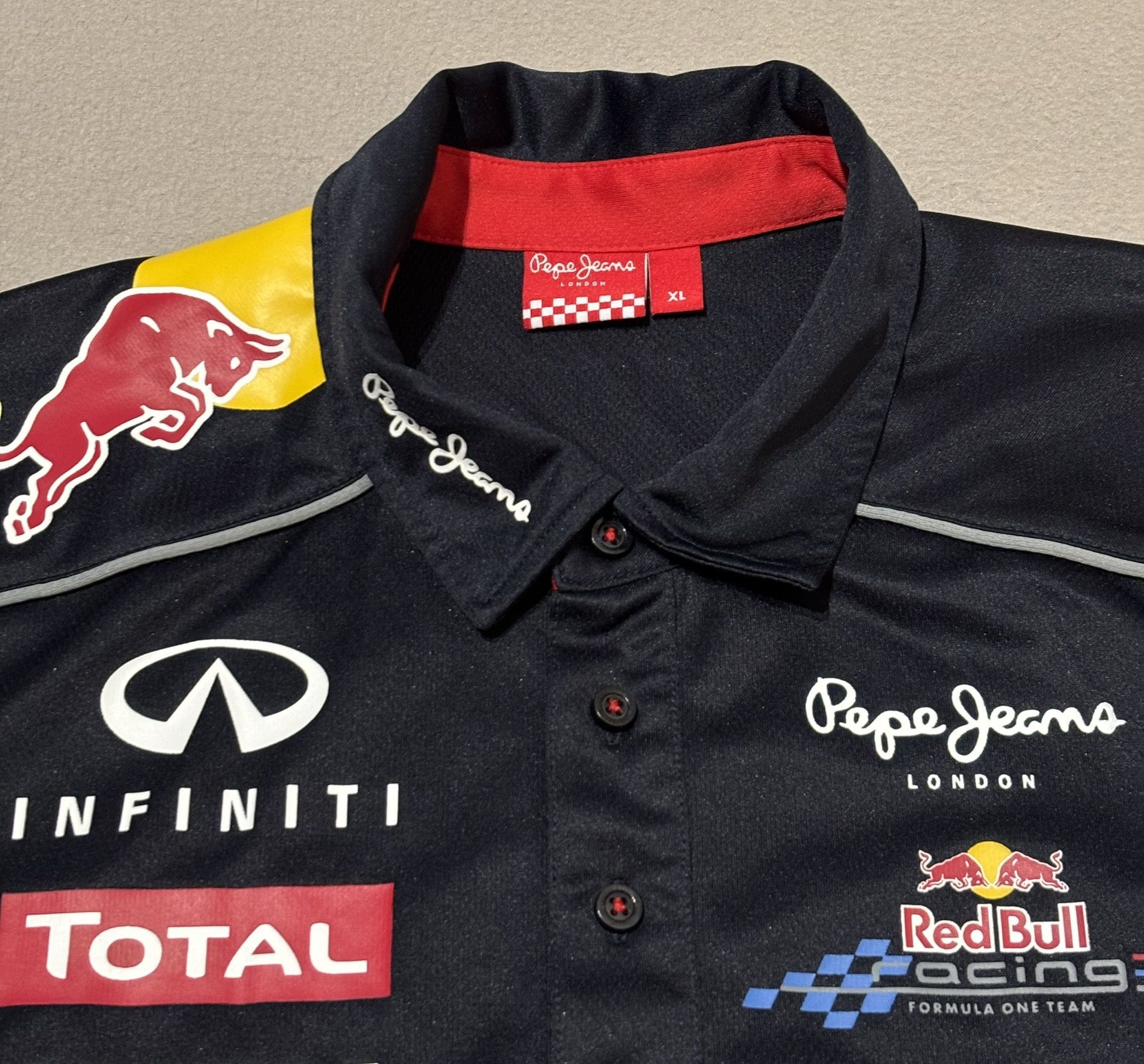 Pepe Jeans Infiniti Red Bull Racing x Pepe Jeans 2014 Polo Shirt Size US XL / EU 56 / 4 - 9 Thumbnail