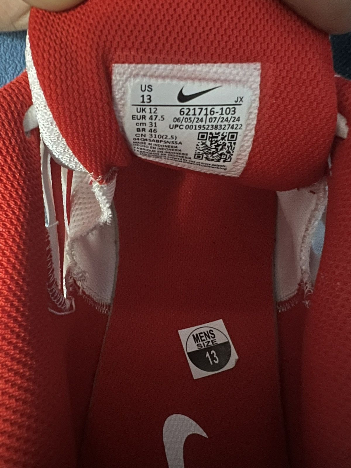 Nike Nike Reax 8 TR ‘White Chile Red’ (Brand New) Size US 13 / EU 46 - 6 Thumbnail