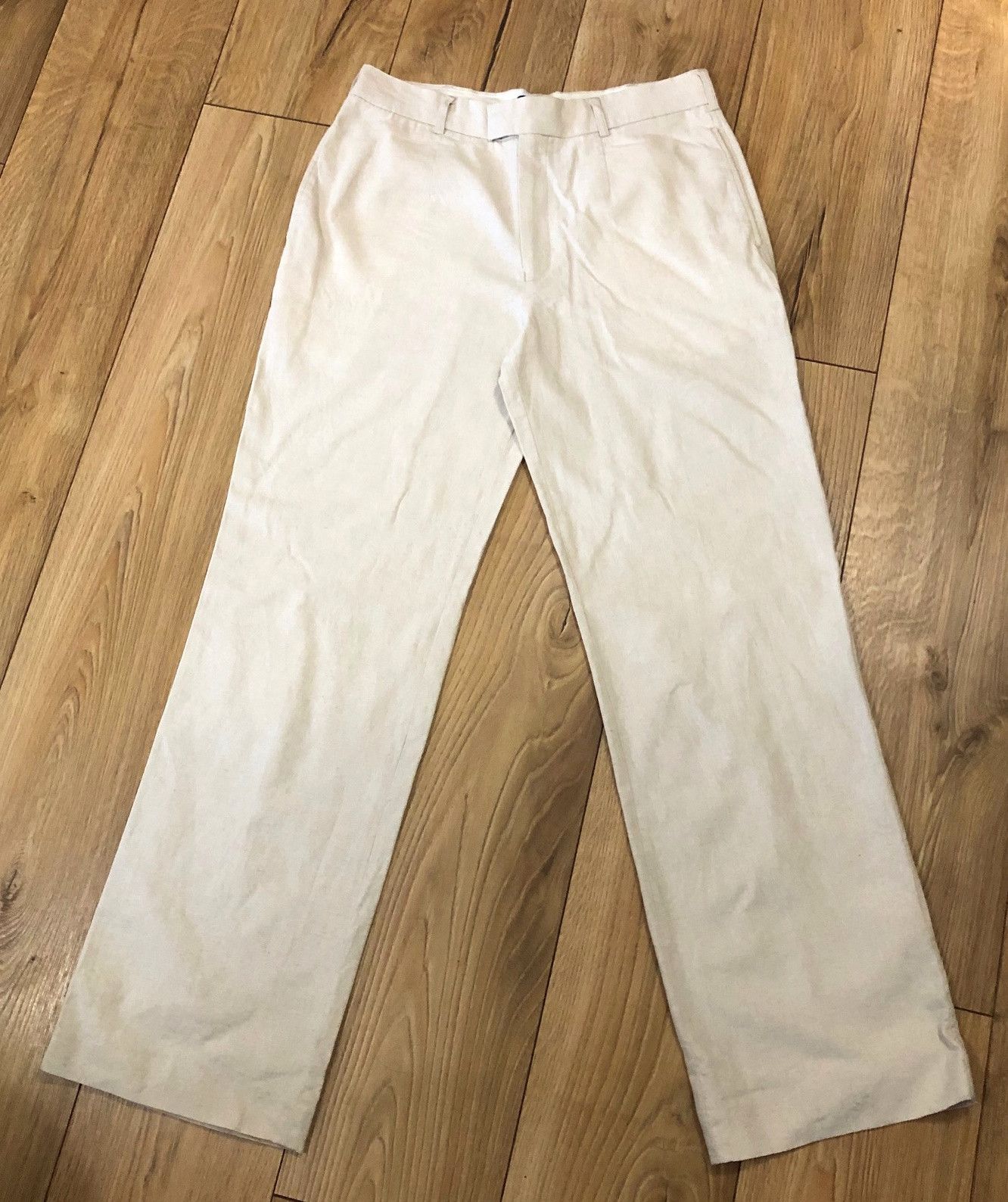 Other Women's linen trousers cream size XL/42 Size 30" / US 8 / IT 44 - 1 Thumbnail