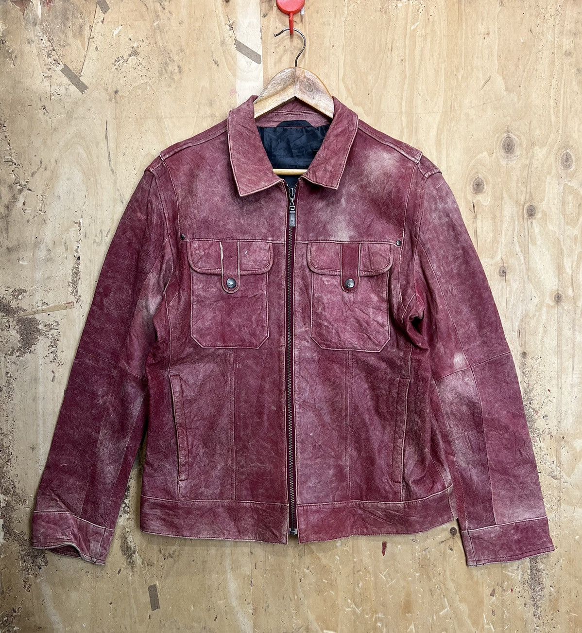 Vintage 🔥🔥🔥NEEDGONE🔥🔥🔥Vintage Barassi Leather Jacket Size US S / EU 44-46 / 1 - 2 Thumbnail