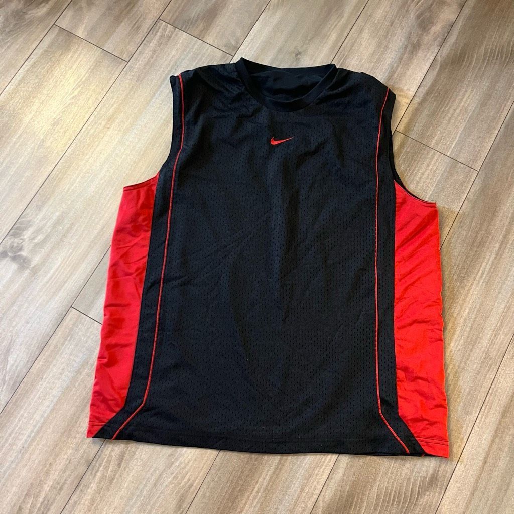 Nike Y2K Nike Center Swoosh Black Basketball Jersey Men XL Bin I- Size US XL / EU 56 / 4 - 1 Thumbnail