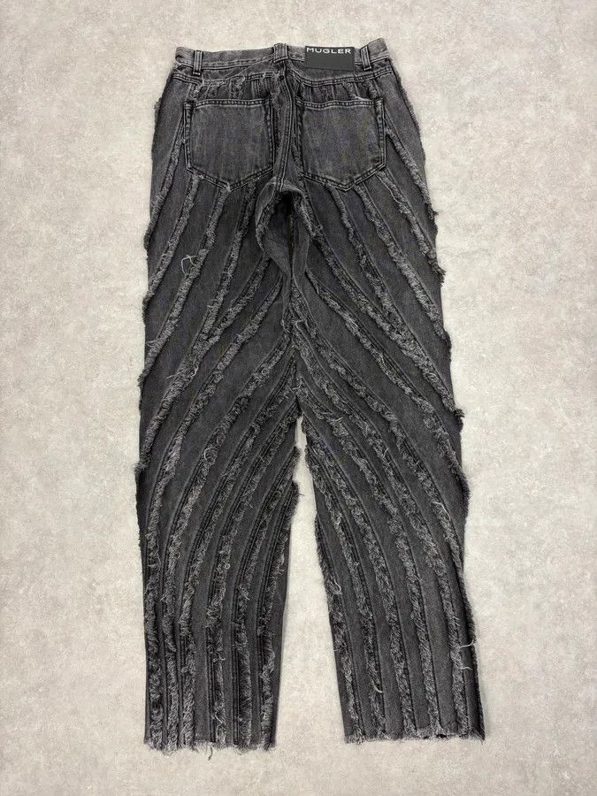 Mugler AW2025 Mugler Spiral Baggy Washed Grey Gradient Jeans Size US 30 / EU 46 - 7 Thumbnail