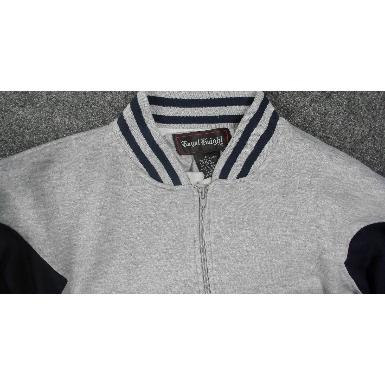 Vintage VTG Streetwear 1980s Royal Knight Chevron Boxy Track Jacket Size US M / EU 48-50 / 2 - 11 Thumbnail