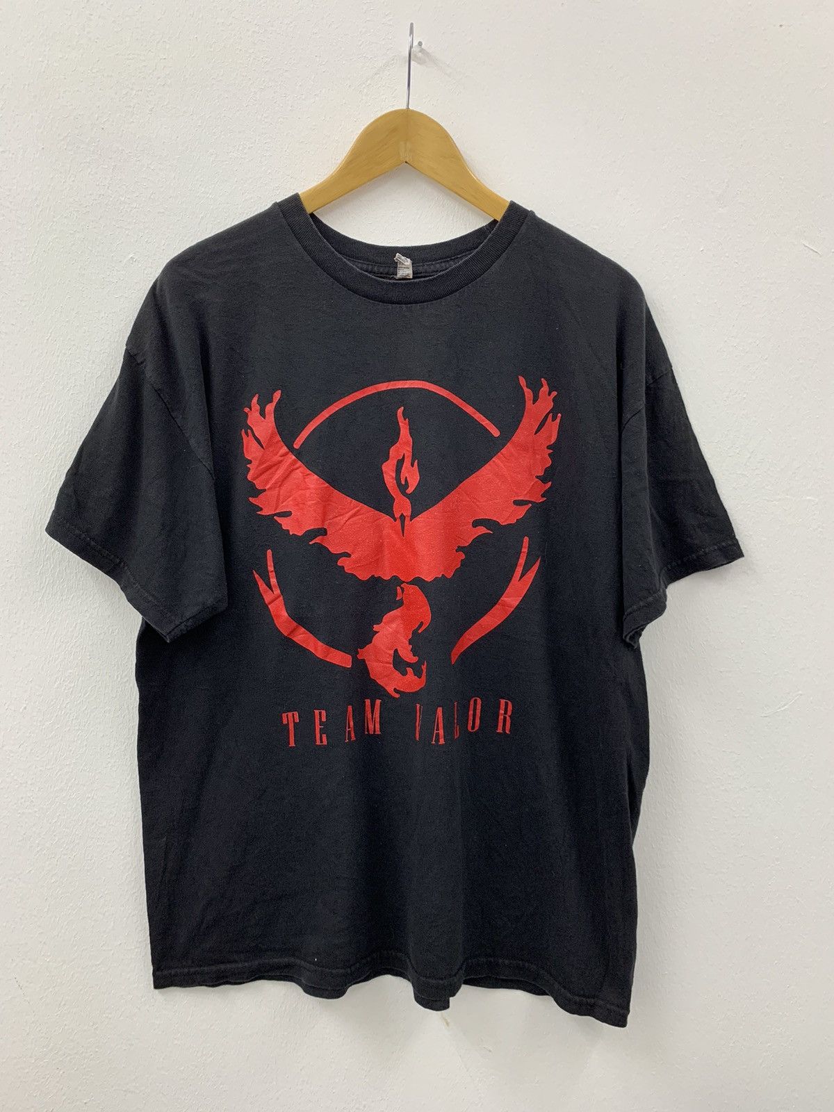 image of Pokemon Team Valor Oversized Tshirt in Black, Men's (Size XL)