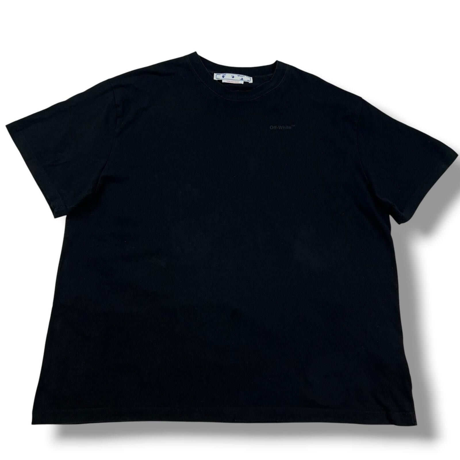 Off-White Off-White Rubber Diagonal Black T Shirt Size US XXL / EU 58 / 5 - 3 Thumbnail