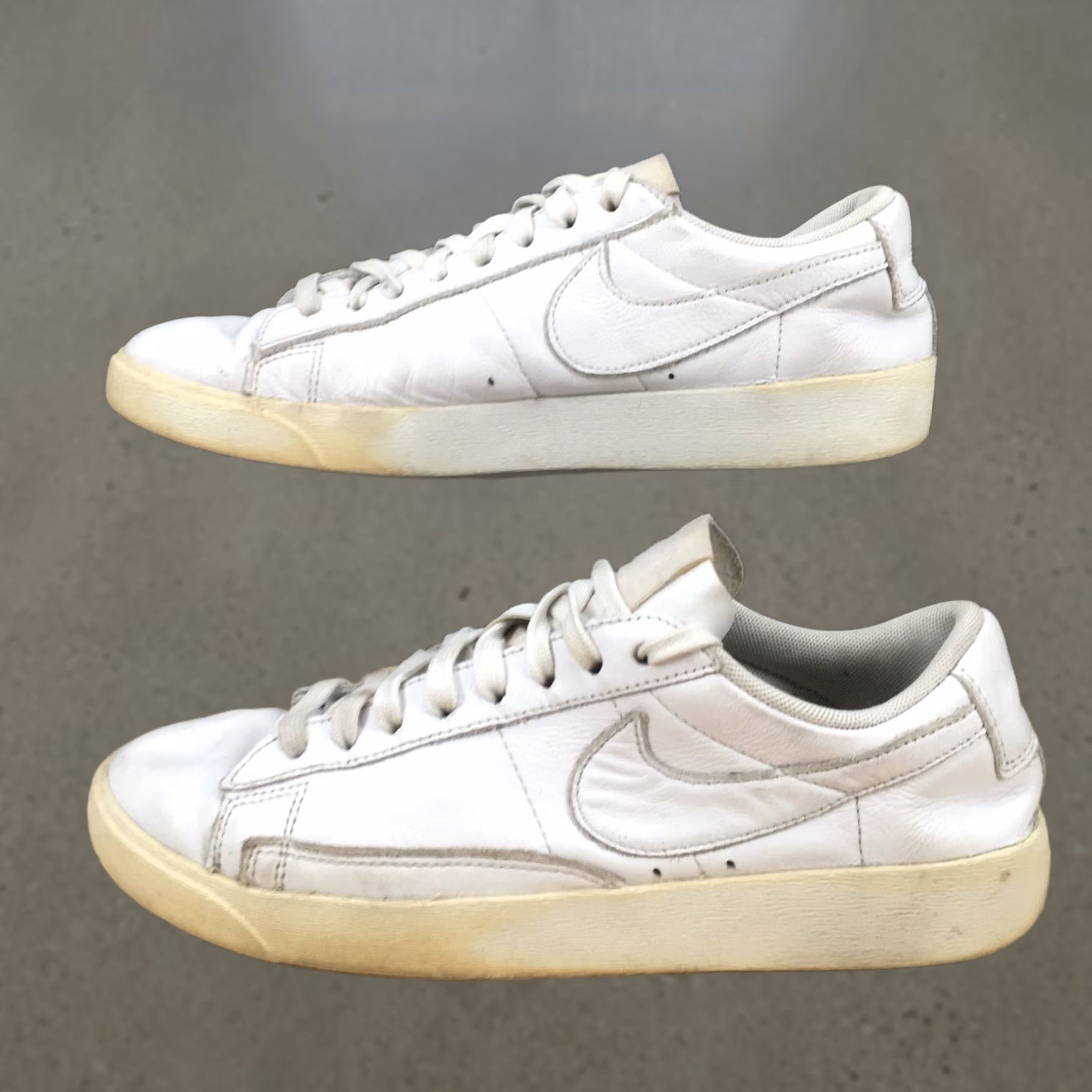 Nike Nike Blazer LE Low Top Shoes White Leather Lace Up Comfort Sneakers Womens 8 Size M / US 6-8 / IT 42-44 - 1 Thumbnail