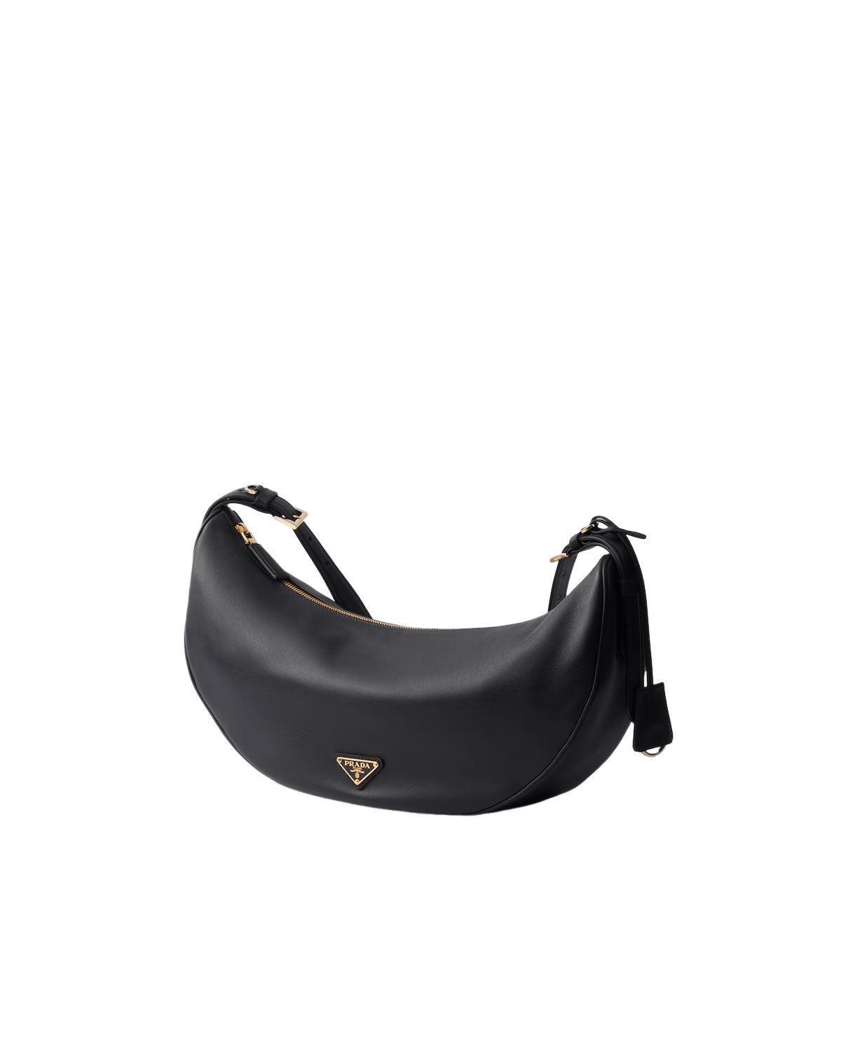 Prada PRADA Demi Lune Large Black Leather New Size ONE SIZE - 2 Thumbnail