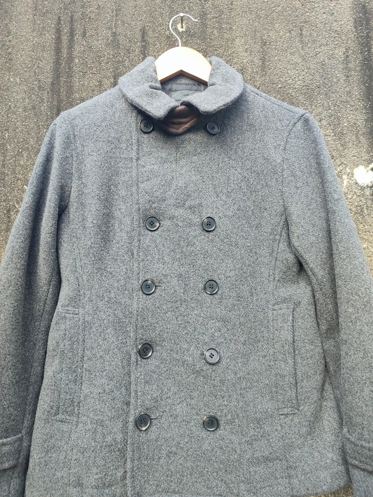 HARE × Japanese Brand HARE Wool-Blend Double Breasted Jacket – Grey (S) Size S / US 4 / IT 40 - 3 Thumbnail