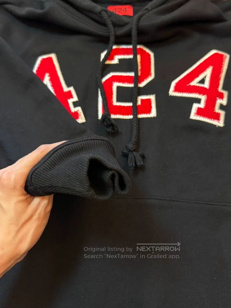 424 424 Embroidered Hoodie Size US XL / EU 56 / 4 - 4 Thumbnail