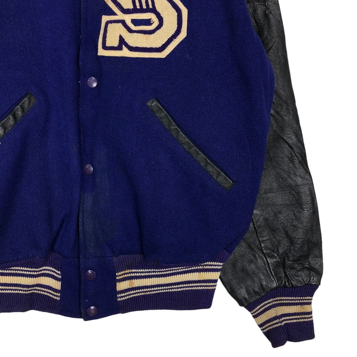 Toyo Enterprises 🔥Vintage Leather Varsity Jacket Division of Holt’s USA Size US M / EU 48-50 / 2 - 5 Thumbnail