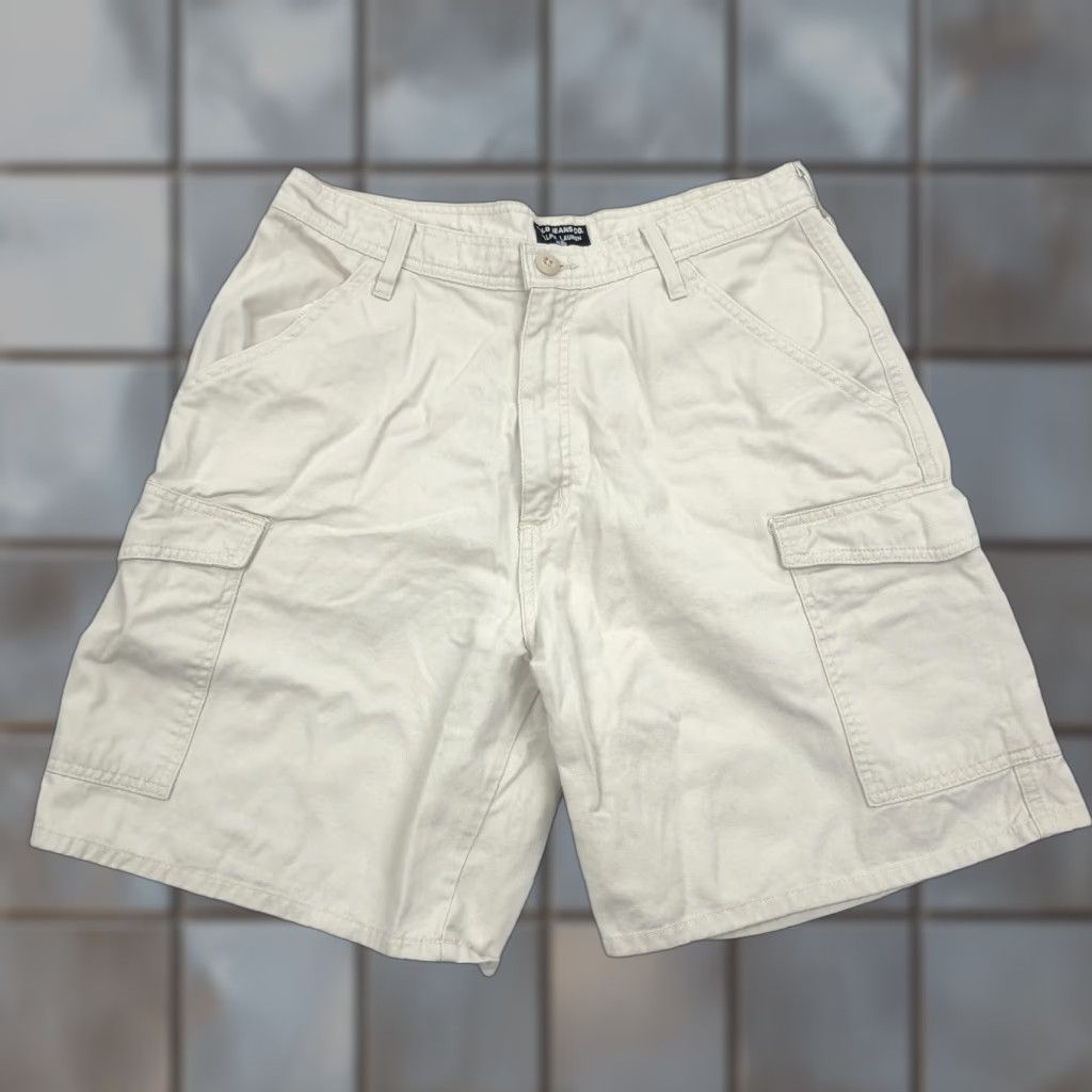 Vintage Polo Jeans Co. Ralph Lauren Men's Khaki Cotton Cargo Shorts Size 34 Regular Fit Size US S / EU 44-46 / 1 - 1 Thumbnail