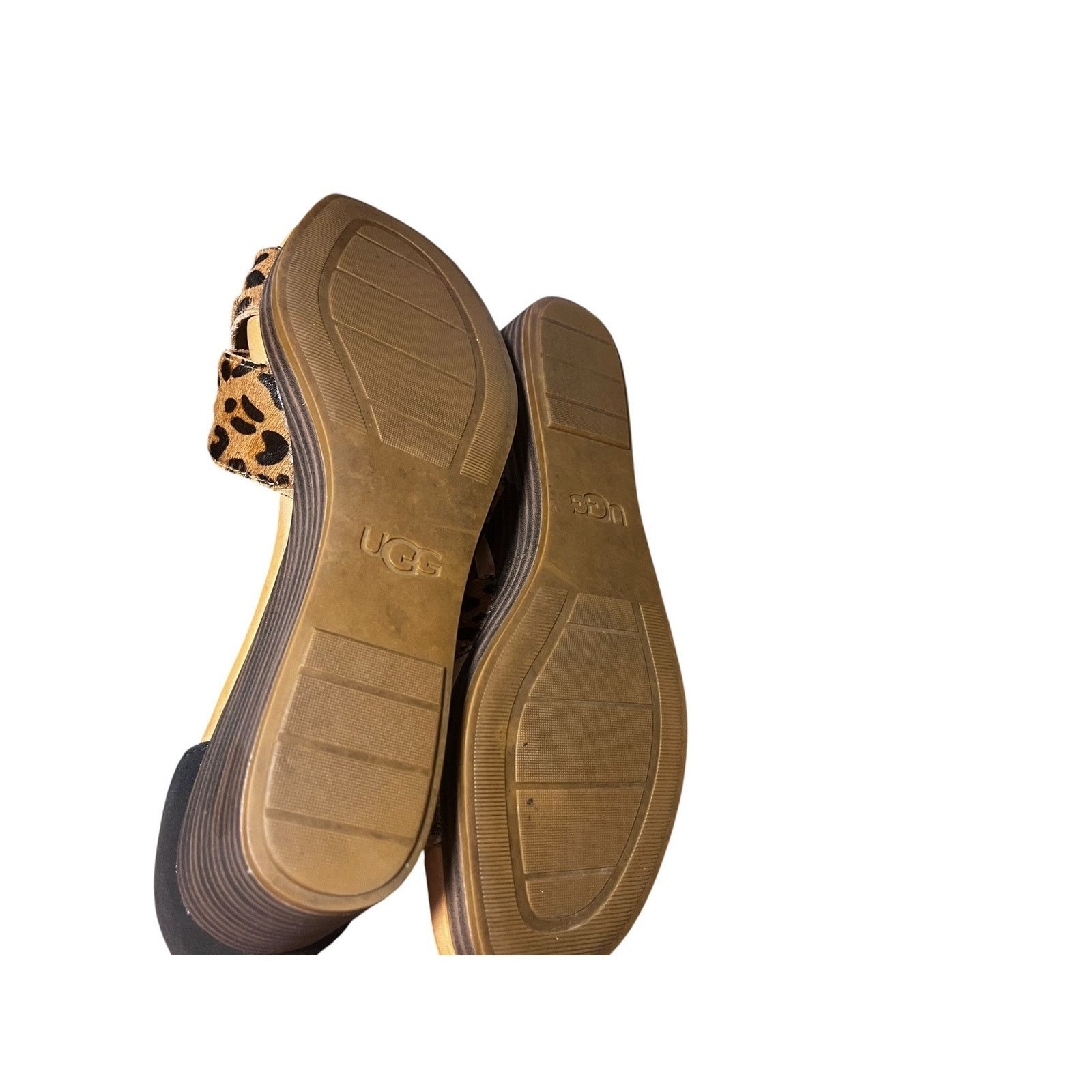 Ugg UGG Eugenia Leopard Women's Ankle Strap Wedge Sandals 8.5 Size US 8.5 / IT 38.5 - 6 Thumbnail