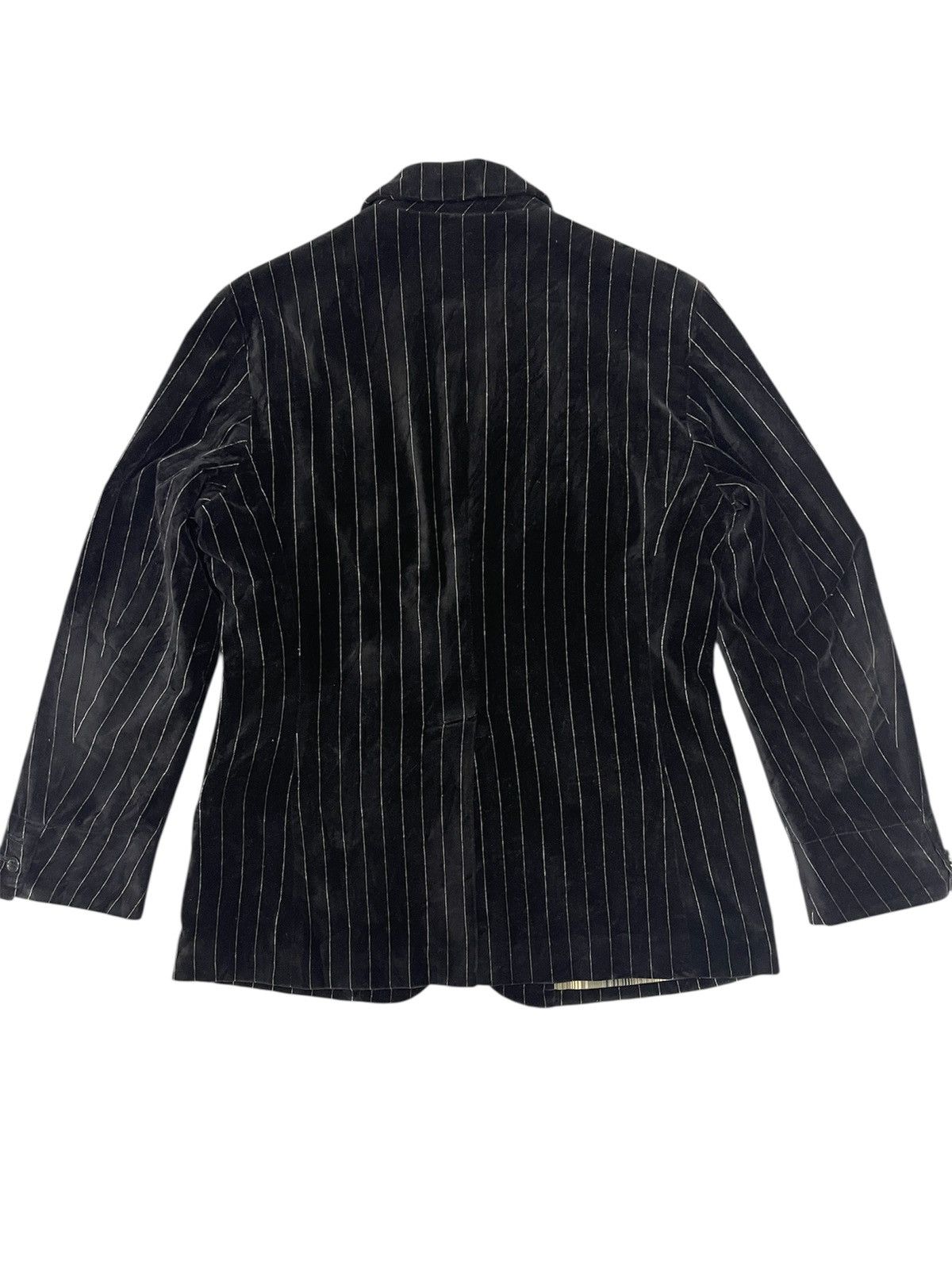 PPFM PPFM Velvet Pinstripe Blazer Jacket - Japanese Streetwear Size US M / EU 48-50 / 2 - 2 Thumbnail