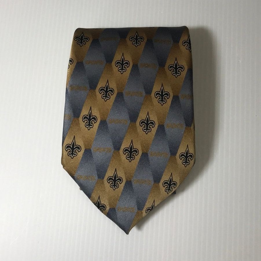 NFL NFL Eagles Wings New Orleans Saints Silk Wide Necktie Size ONE SIZE - 1 Thumbnail