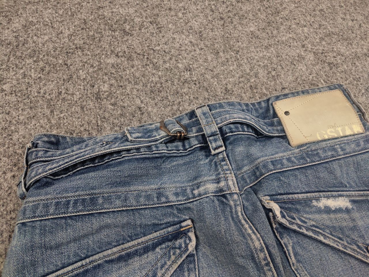 G-Star G-Star Raw Vintage Y2K Style Distressed Exper Mini Skirt Size 29" - 8 Thumbnail