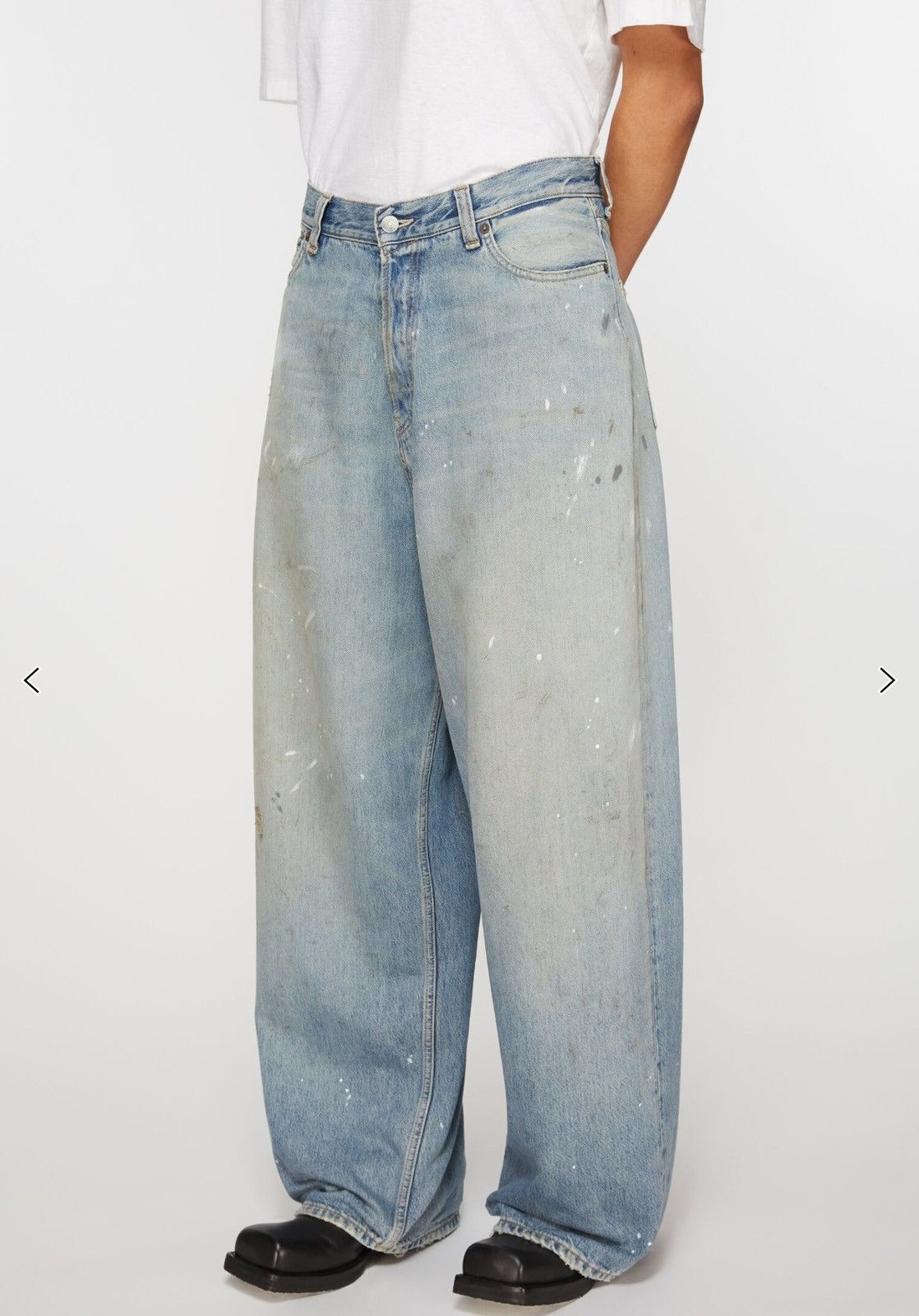 Pre-owned Acne Studios Super Baggy Fit Jeans - 2023 In Blue