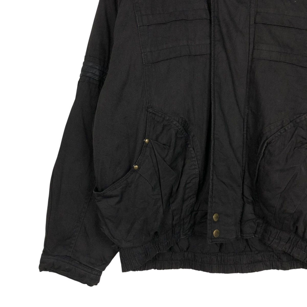 Japanese Brand 🔥ICONIC BLACK VINTAGE BOMBER JACKET PARACHUTE MONTE VISO Size US M / EU 48-50 / 2 - 6 Thumbnail