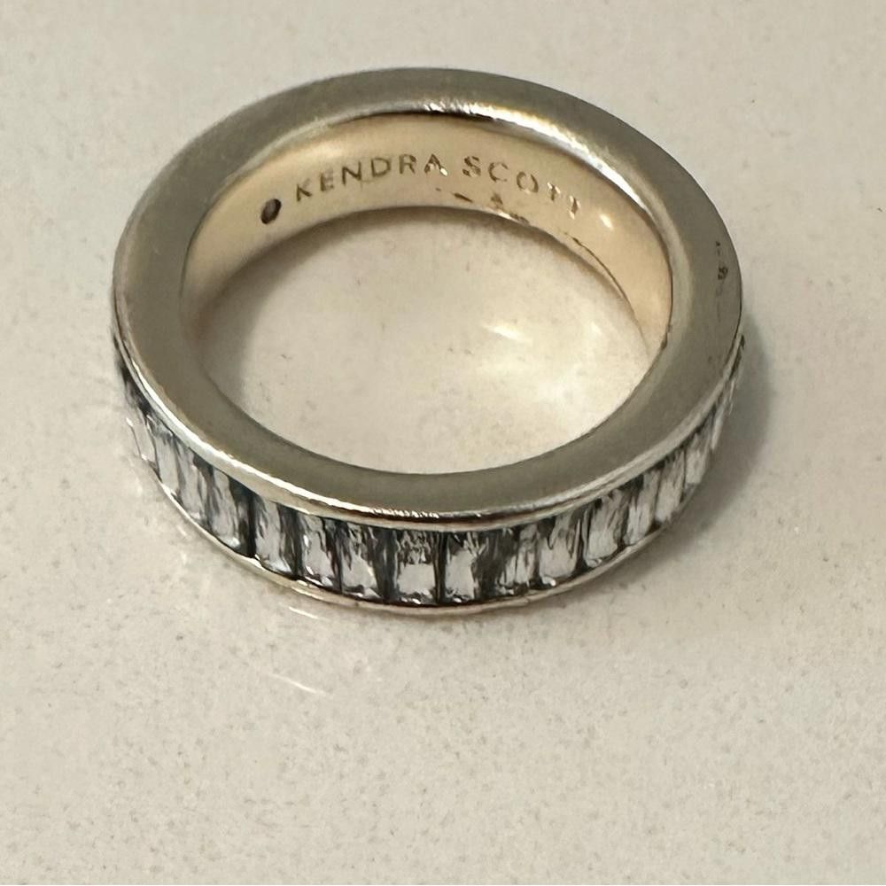 Kendra Scott Kendra Scott Jack Band Ring Gold Clear Nano Crystal Size 7 Size ONE SIZE - 3 Thumbnail
