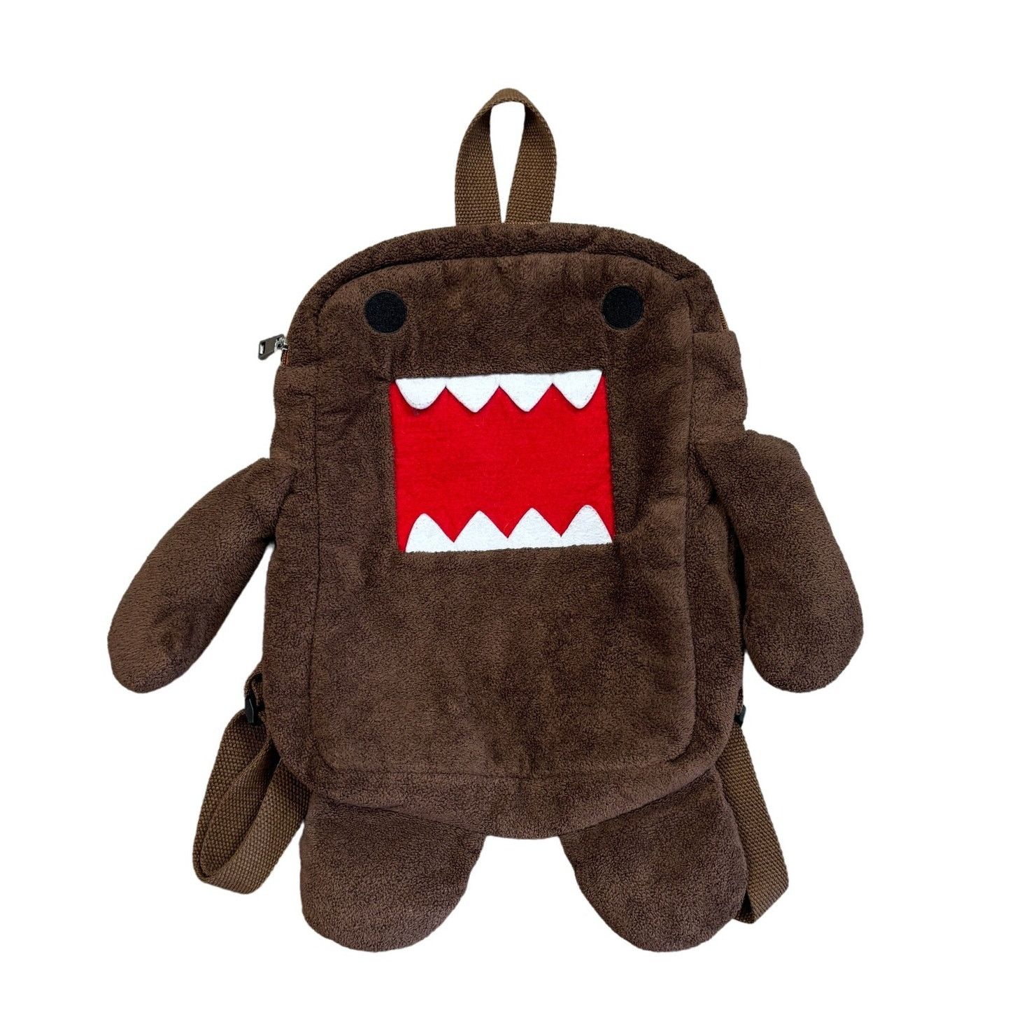 Vintage Rare VTG NHK-TYO Domo Kun Plush Backpack 16” 1 Pocket Brown Size ONE SIZE - 1 Thumbnail