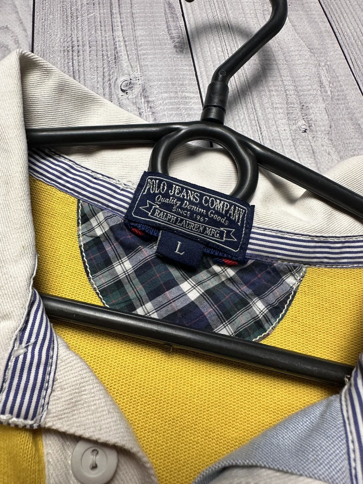 Ralph Lauren Vintage Rugby polo Ralph Lauren size L logo yellow rare Size US L / EU 52-54 / 3 - 4 Thumbnail