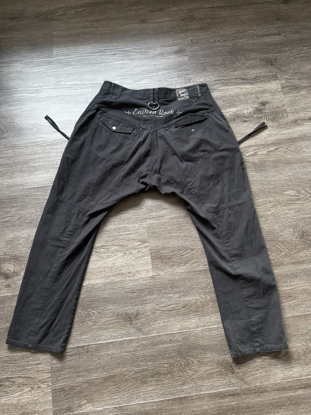 PPFM PPFM Eastern Rock Pants Drop Crotch Zipper Black Cargo Size US 32 / EU 48 - 2 Thumbnail