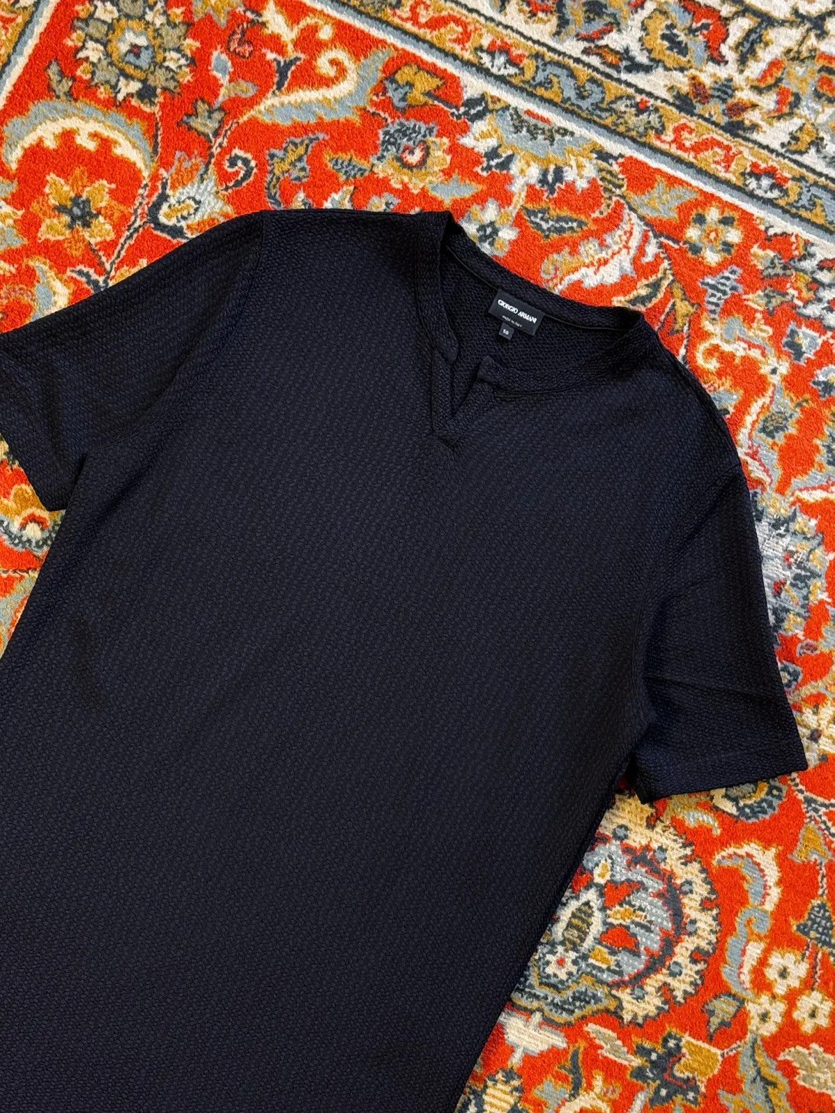 Giorgio Armani Giorgio Armani Viscose Knit T-Shirt Size US L / EU 52-54 / 3 - 7 Thumbnail
