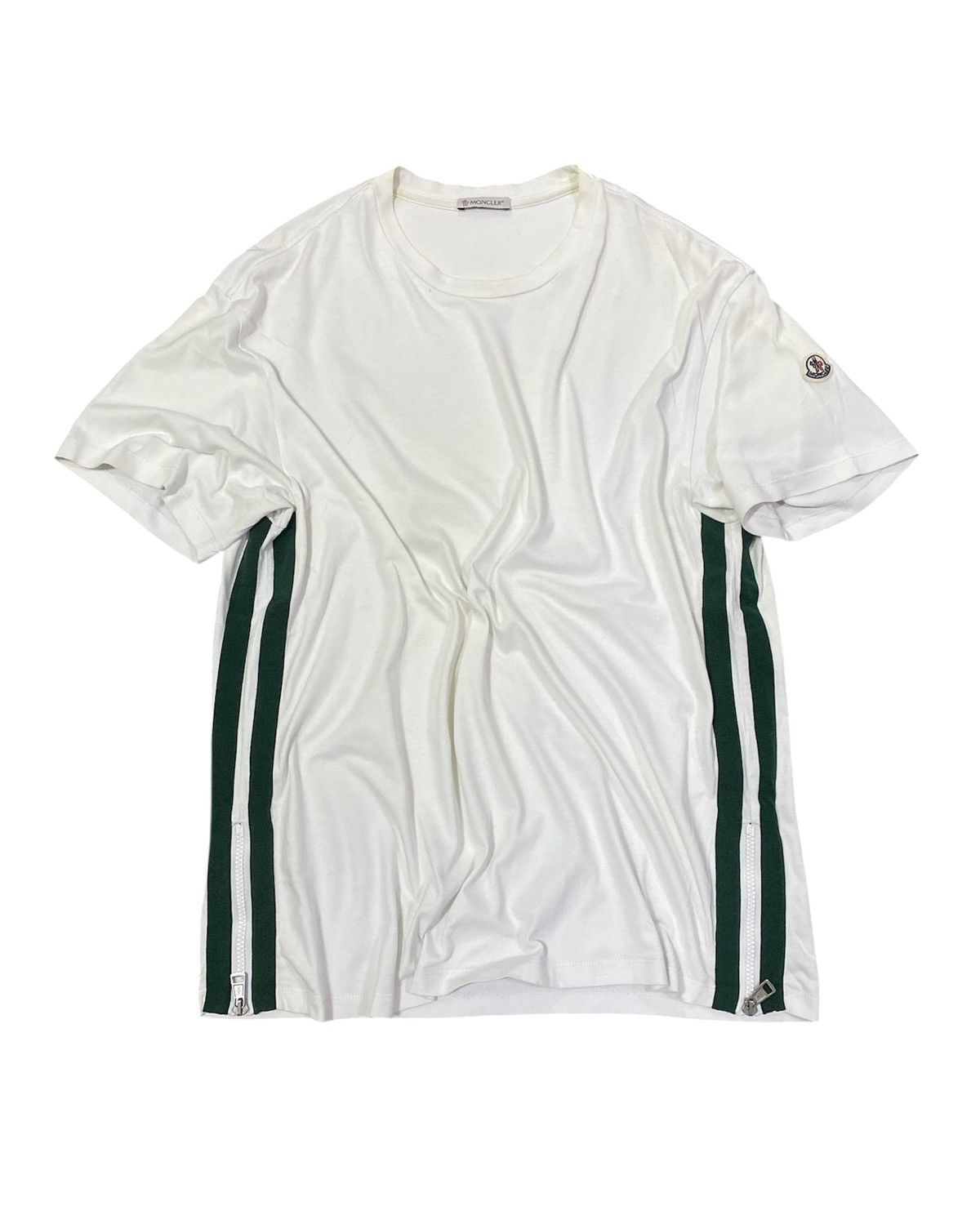 Moncler Moncler tee green stripe Size US M / EU 48-50 / 2 - 1 Thumbnail