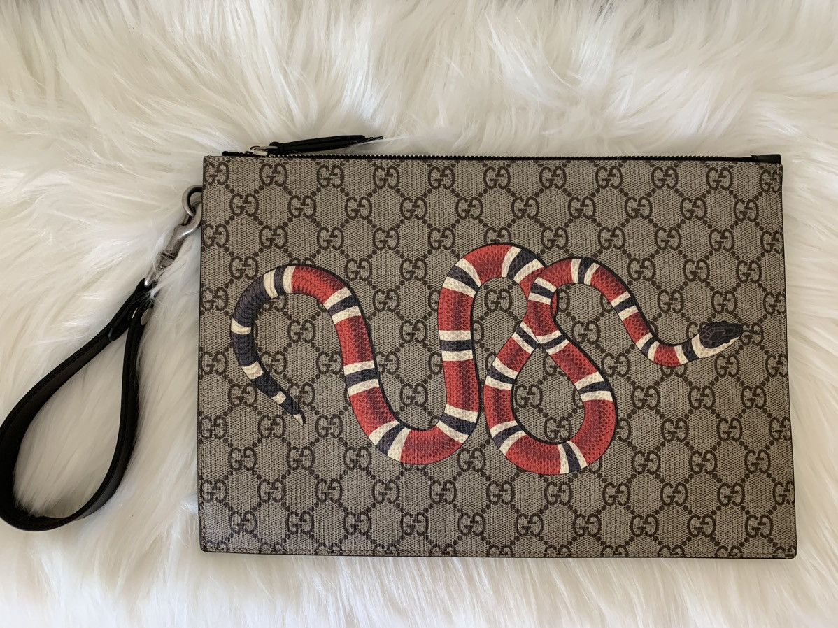 Gucci Gucci Bestiary Pouch with Kingsnake Size ONE SIZE - 5 Thumbnail
