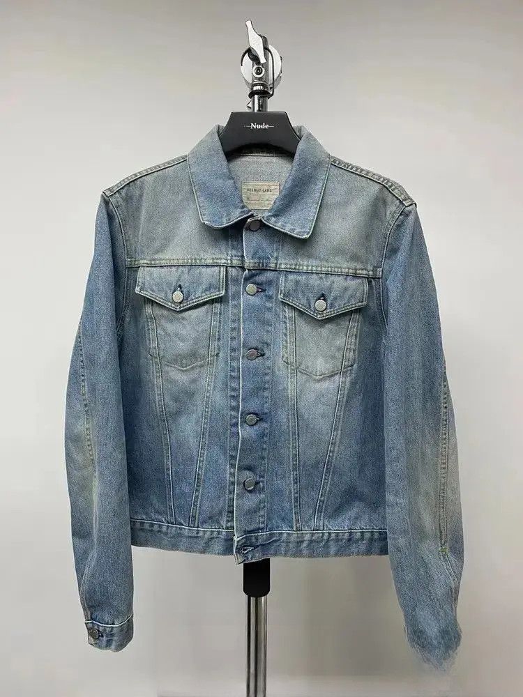 Helmut Lang Helmut Lang Mr. 87 Wax Denim Jacket with Faux Fur