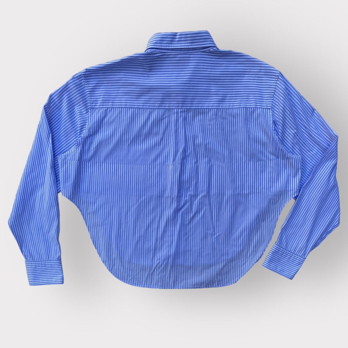Vetements SS19 Blue Stripes Oversized Cropped Shirt Size XS / US 0-2 / IT 36-38 - 6 Thumbnail