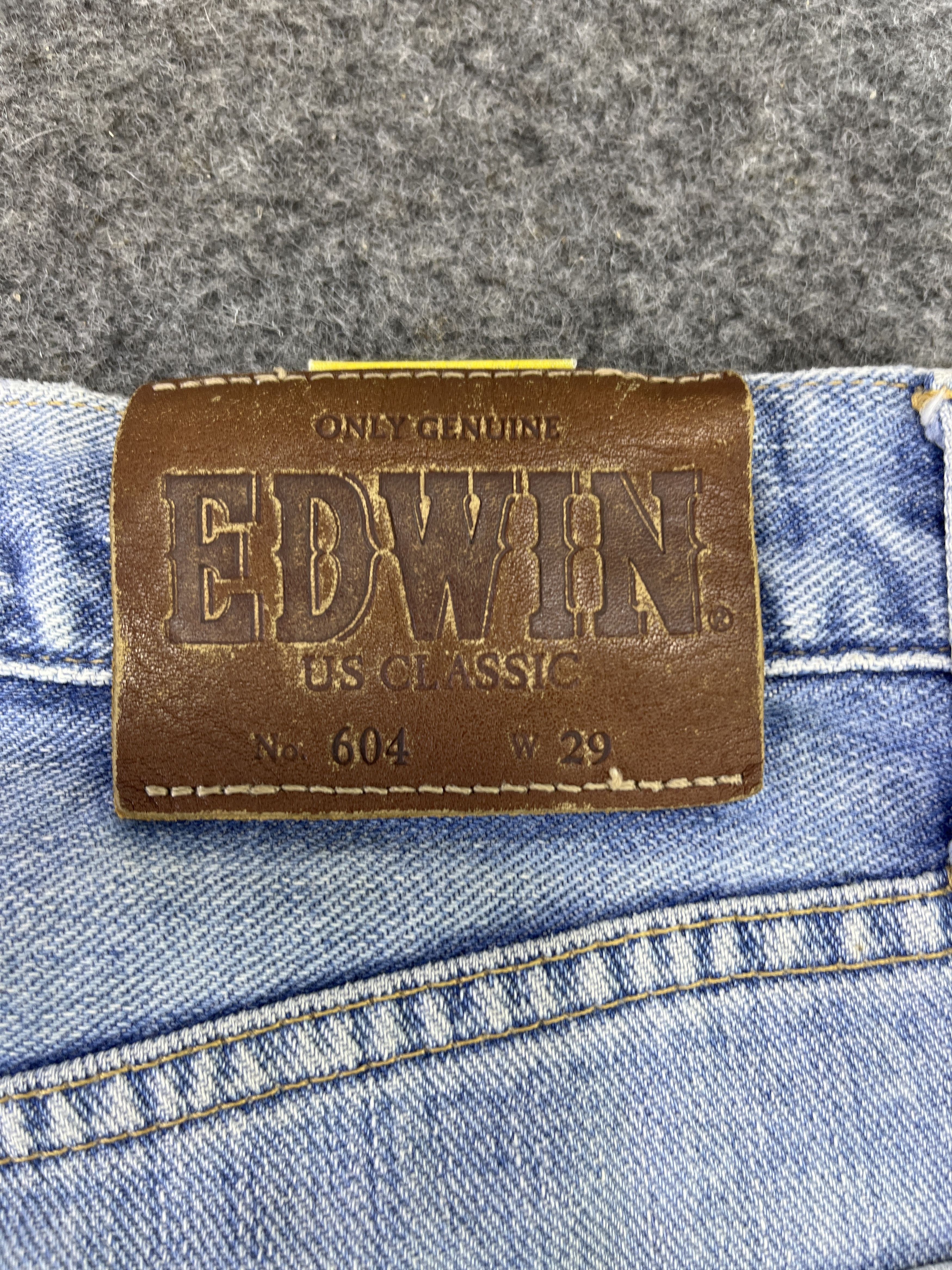 Edwin Edwin 604 Light Wash Jeans Distressed Denim - J903 Size US 29 - 6 Thumbnail